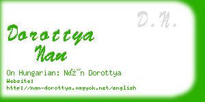 dorottya nan business card